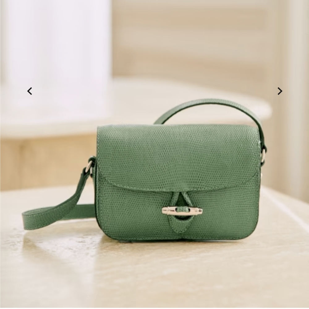 Sezane Micro Milo in Embossed Green